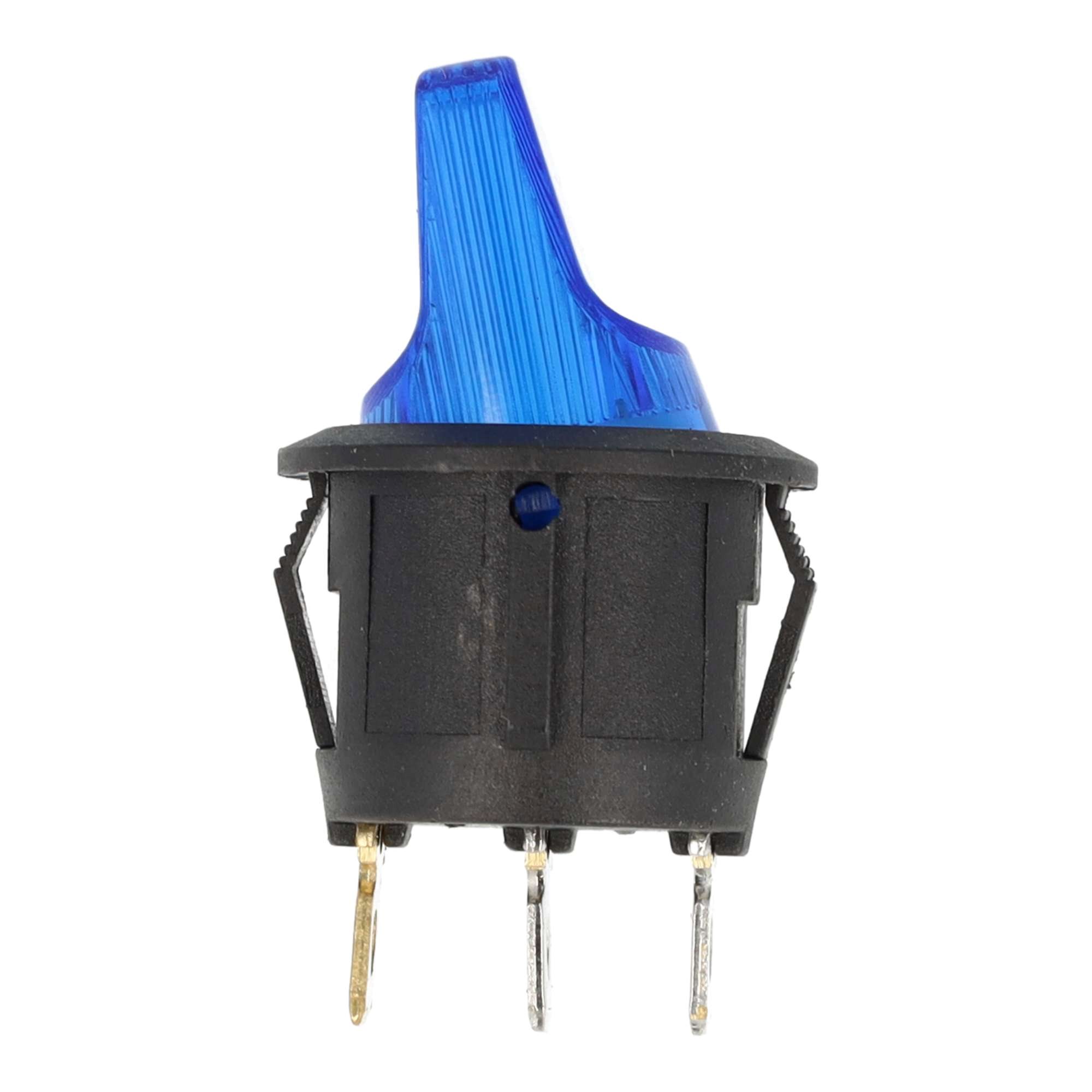 MINI TUIMELSCHAKELAAR ROND ON/OFF 12V 16A, LED 12V BLAUW 2