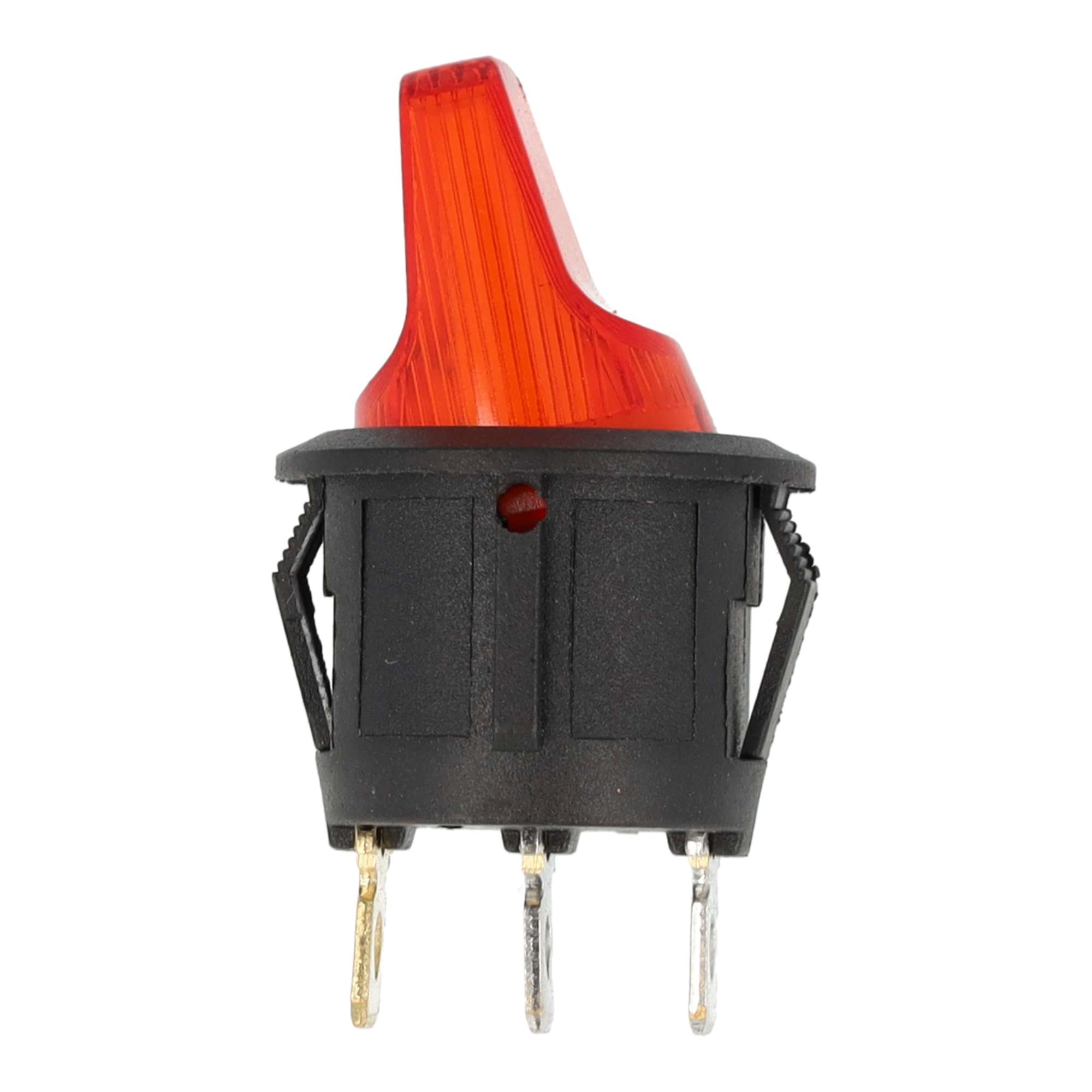 MINI TUIMELSCHAKELAAR ROND ON/OFF 12V 16A, LED 12V ROOD 2