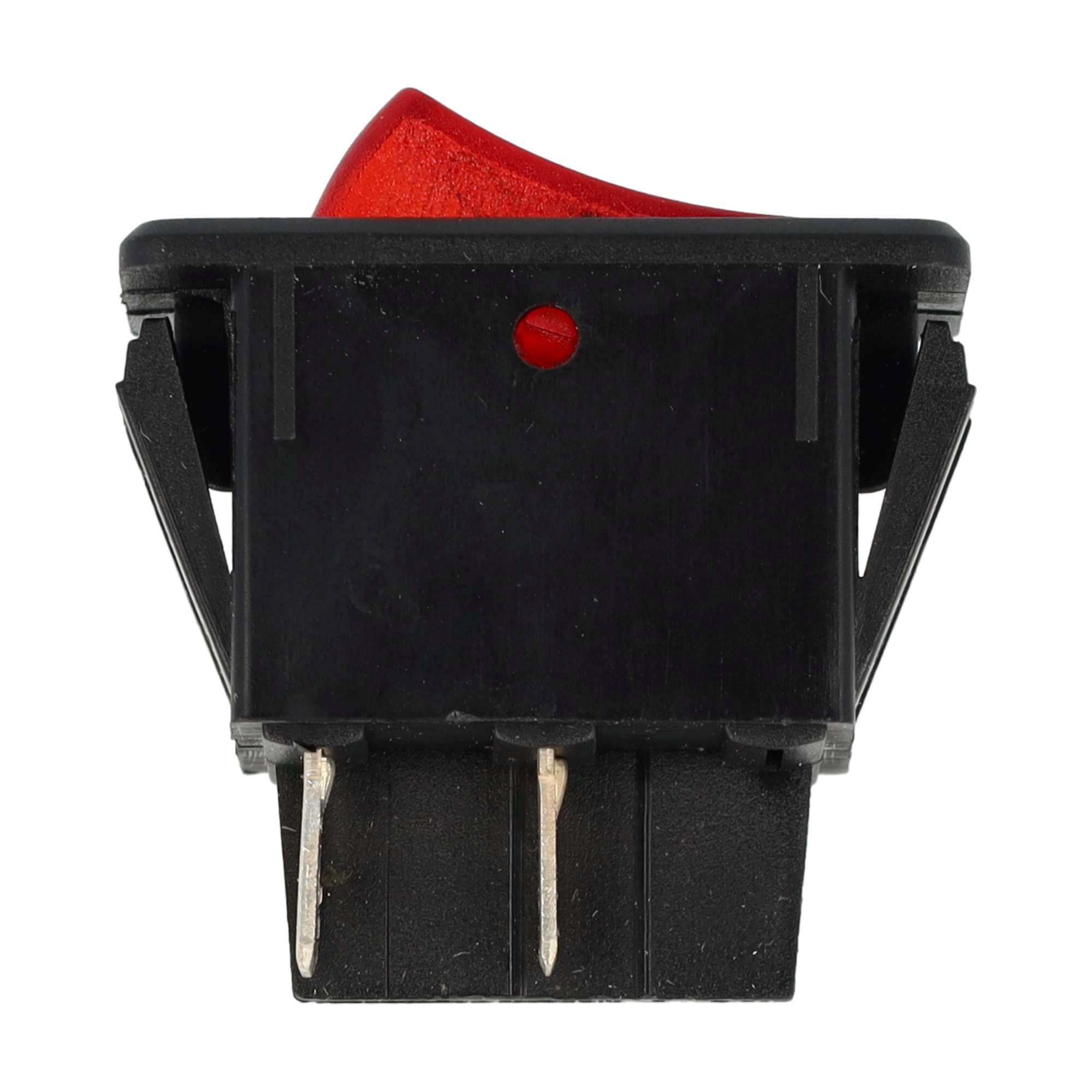 WIPSCHAKELAAR ON/OFF 20A 12V, 12V ROOD LED 2