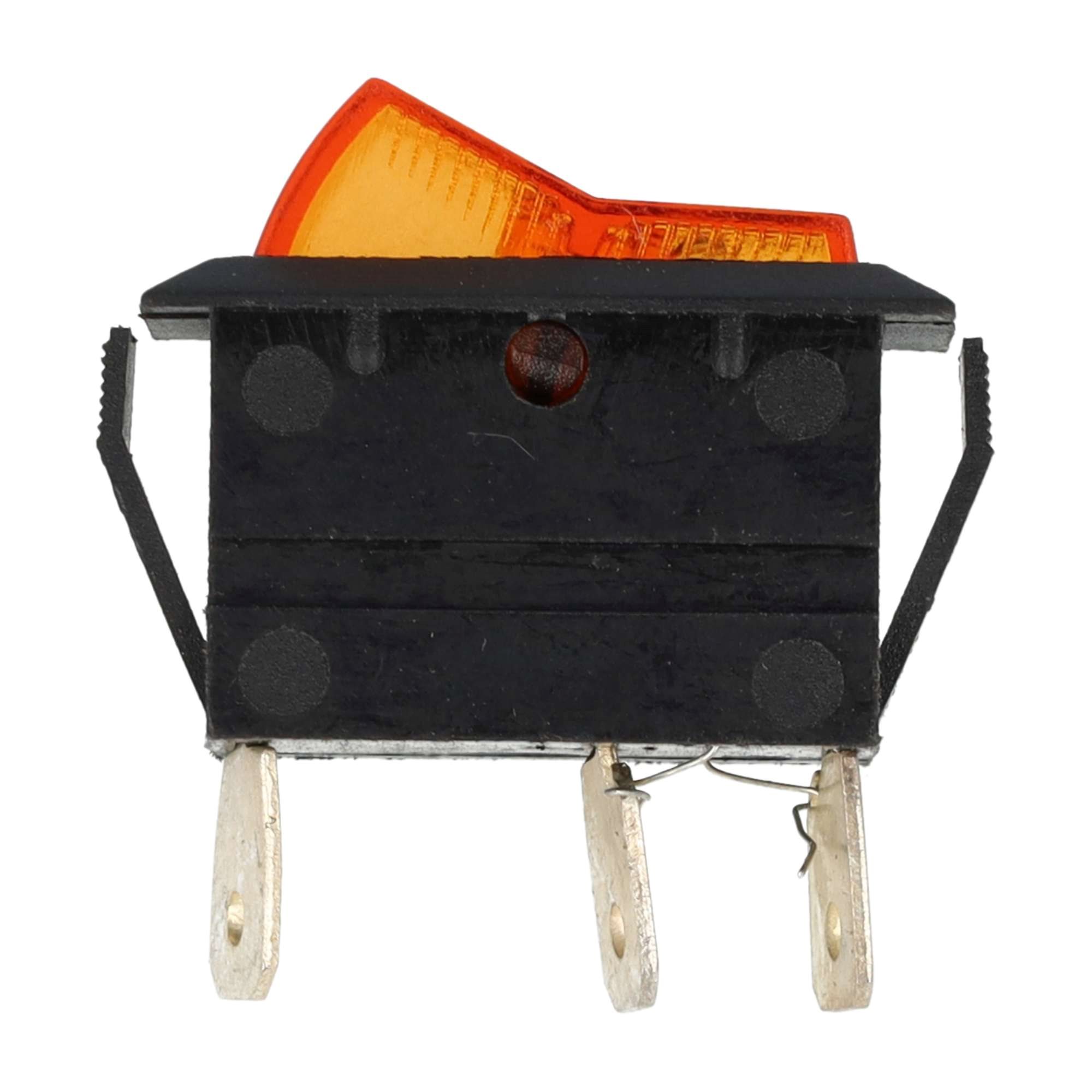 WIPSCHAKELAAR ON/OFF 12V 20A ORANJE/AMBER , 12V LAMP 2