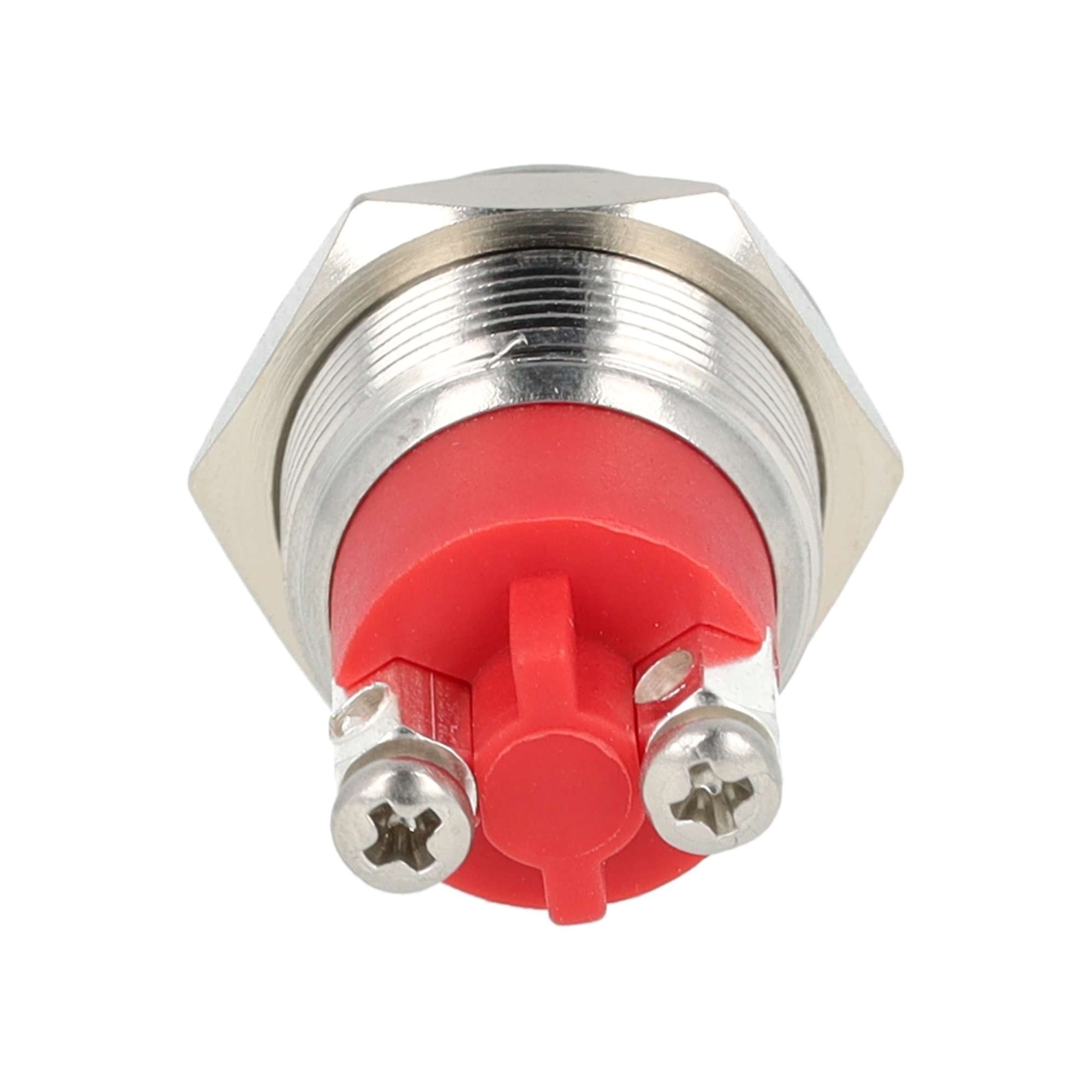 DRUKKNOP SCHAKELAAR RVS MET WATERDICHTE AFDICHTING 12V 20A 3