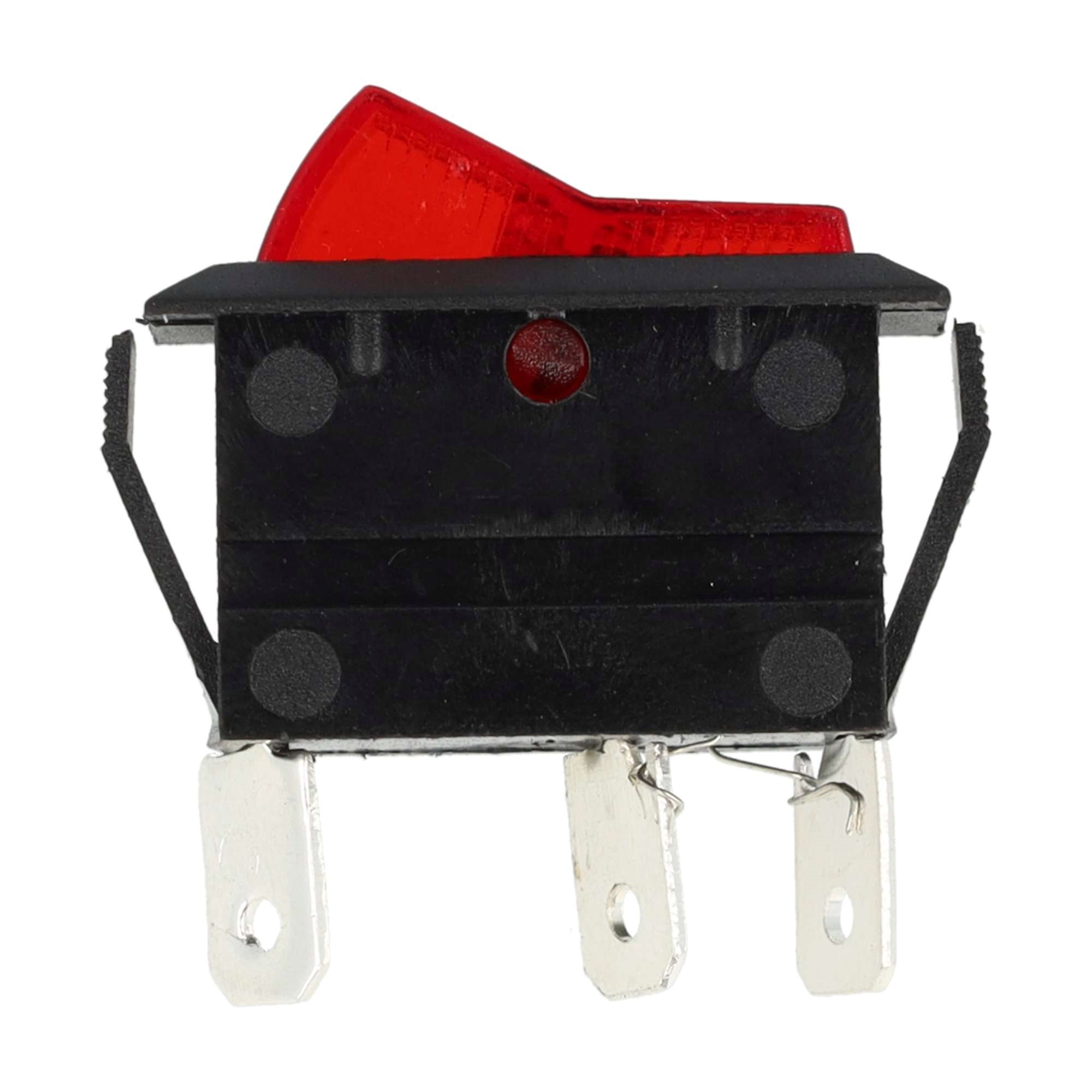 WIPSCHAKELAAR ON/OFF 12V 20A ROOD , 12V LAMP 2