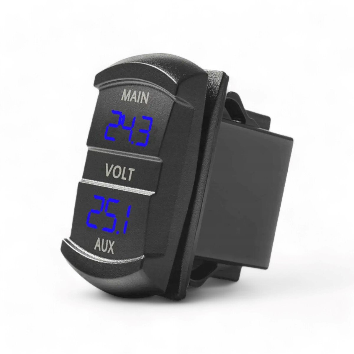 INBOUW DUBBELE VOLT METER RECHTHOEK