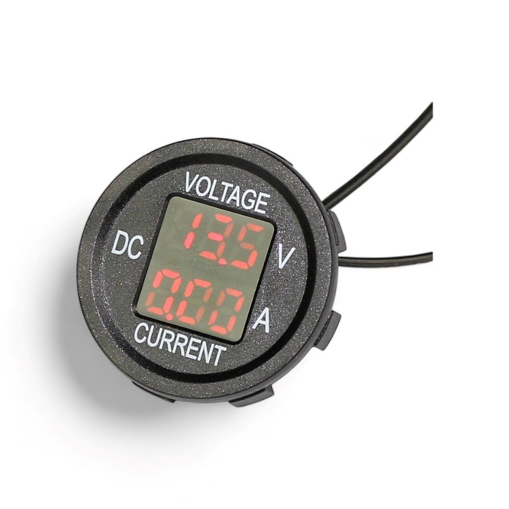 INBOUW VOLT-AMPÈREMETER ROOD | 5-48V/0-10A