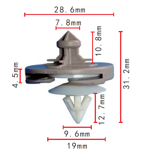 CLIP AUDI, SEAT, SKODA, VW OE: 1H0868243B, 1H0868243 2