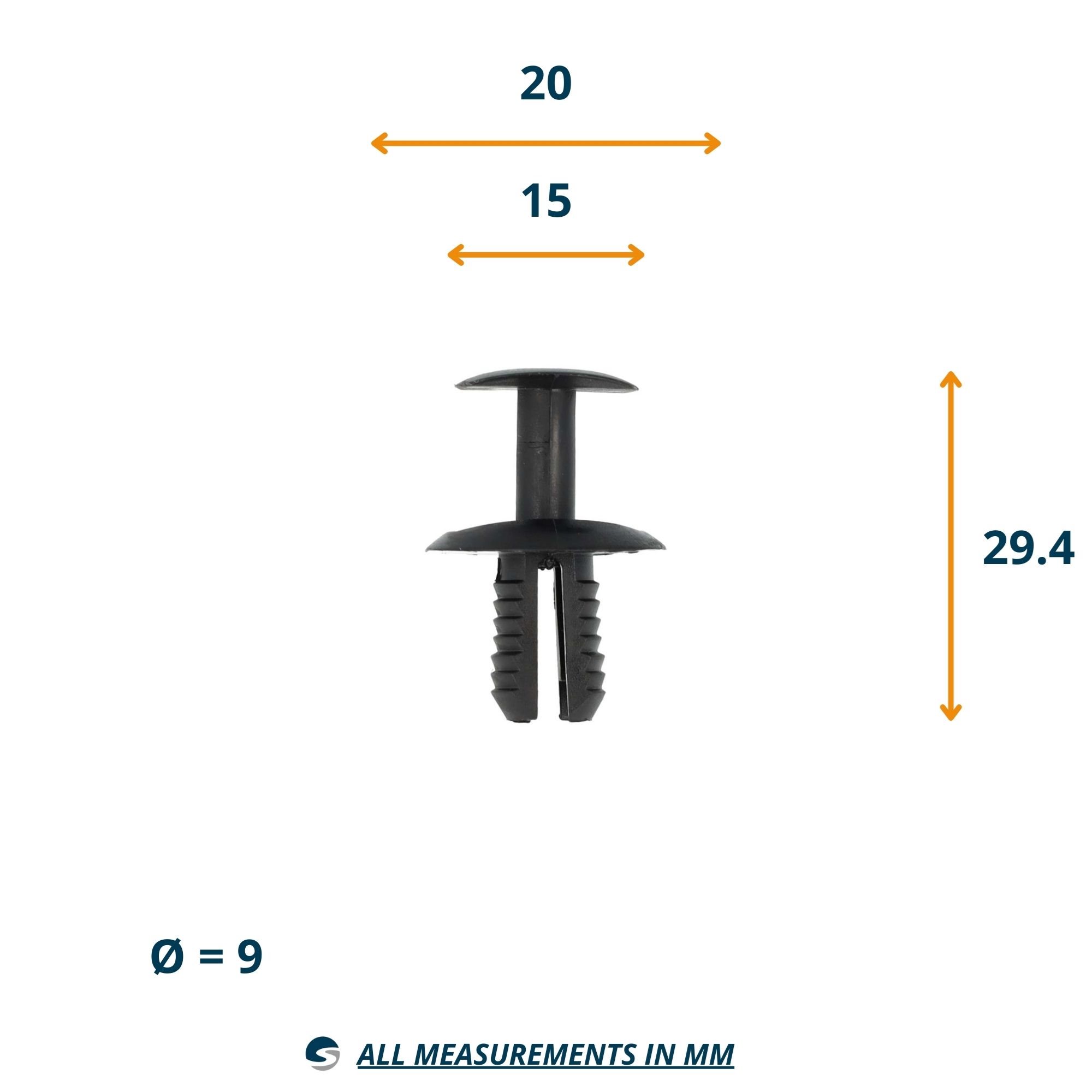 CLIP VAG OE: 2E1857784, 6J0853379, 2