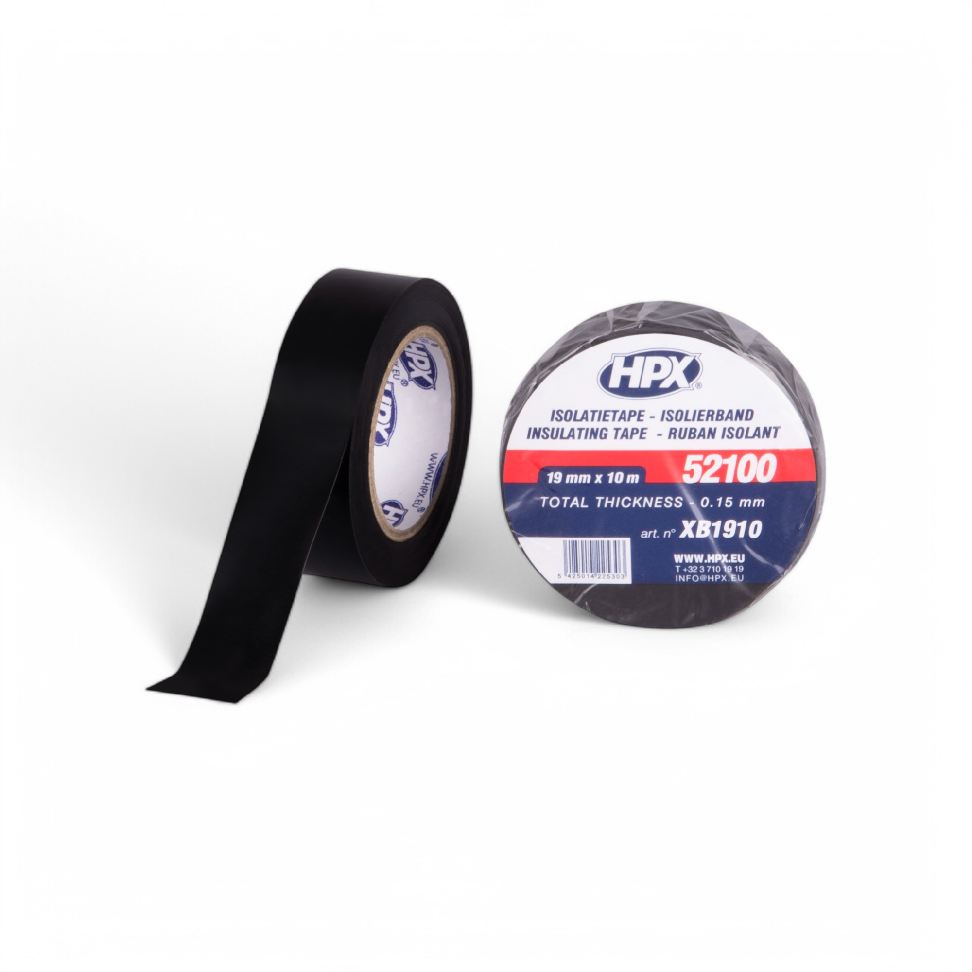 HPX PVC ISOLATIETAPE - ZWART 19MMX10M