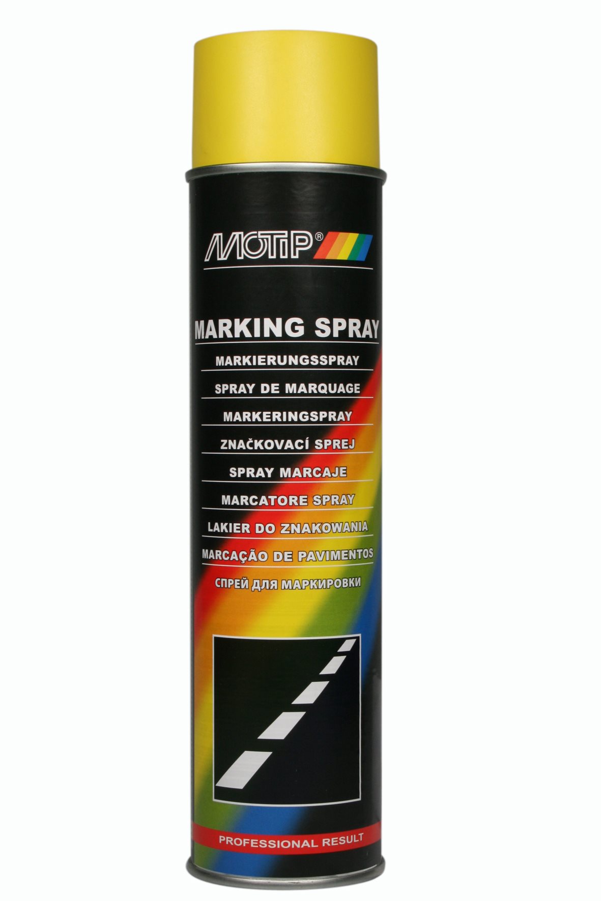 MOTIP MARKERINGSPRAYS HANDMATIG GEBRUIK GEEL 600ML