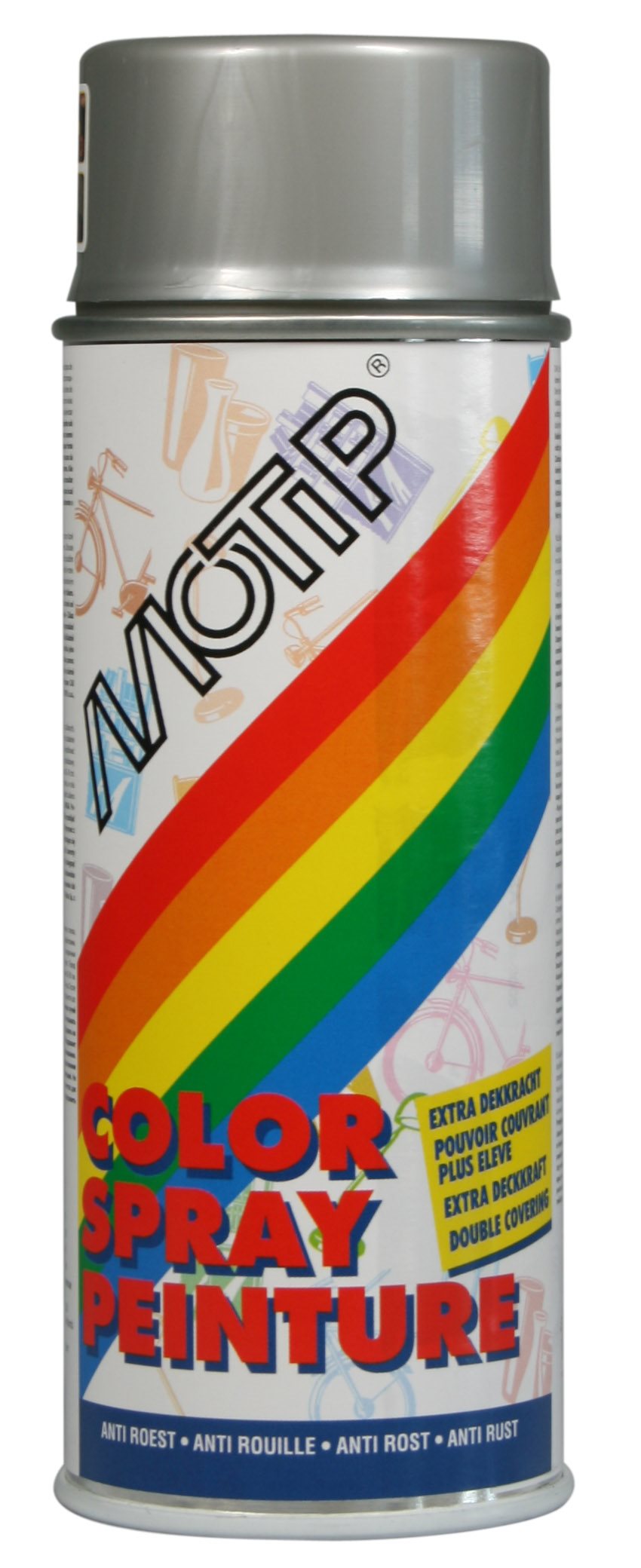 MOTIP COLOURSPRAY RAL 9006 WIT ALUMINIUM METALLIC