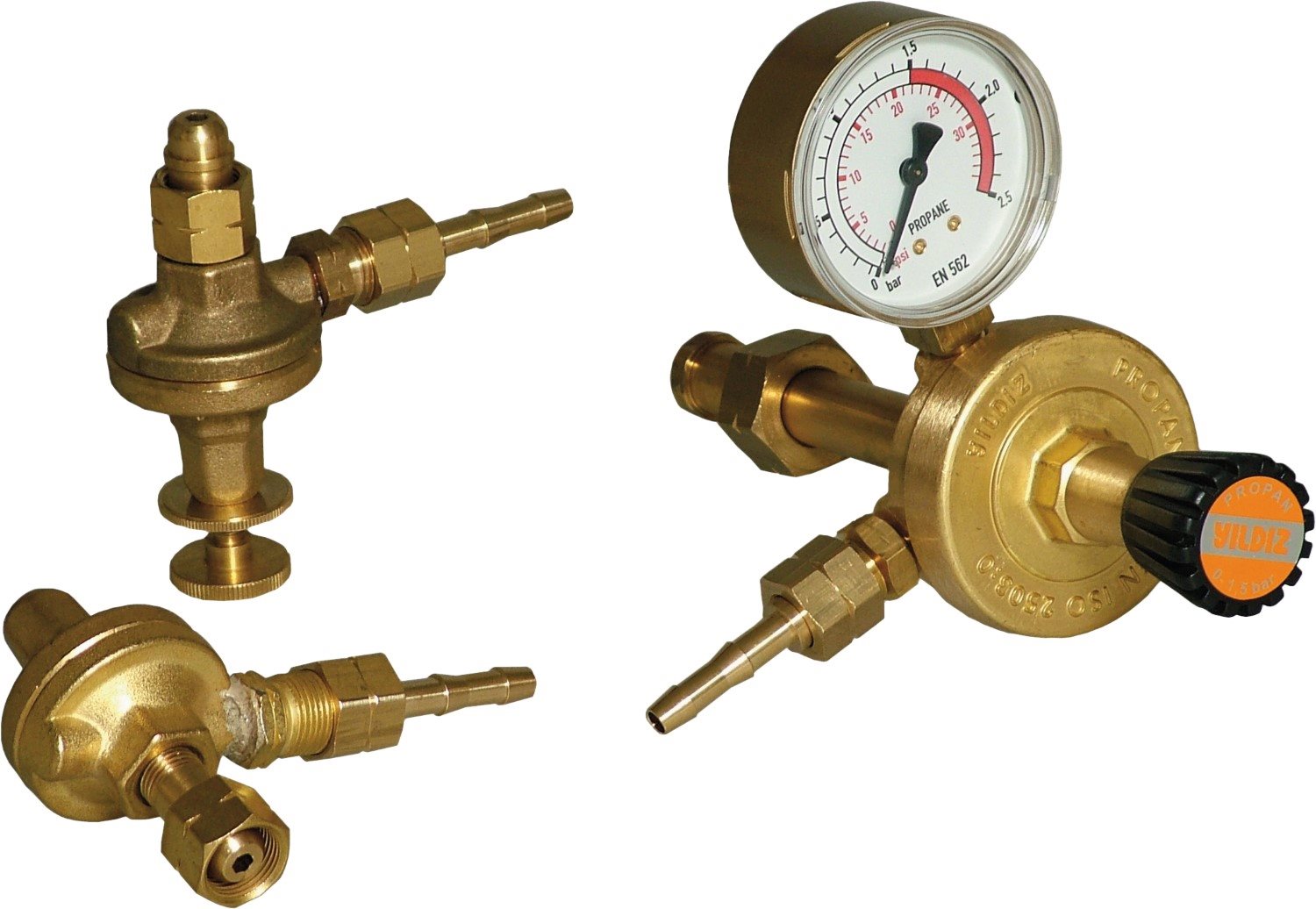 DRUKREGELAAR PROPAAN "YILDIZ" 0-2,5 BAR, AANSLUITING 21,8L