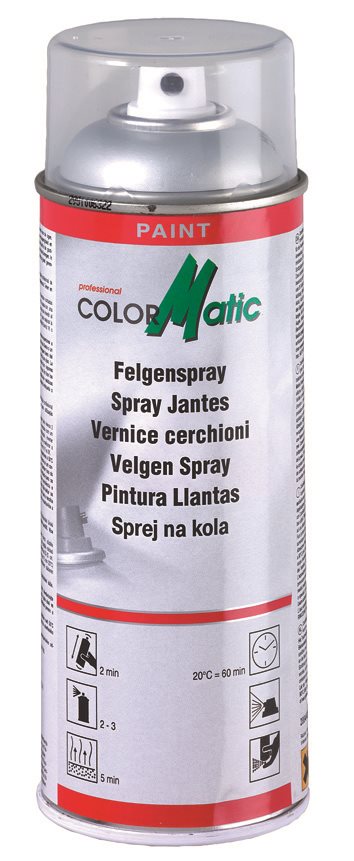 COLORMATIC WIELSPRAY ZWART, HOOGGLANS