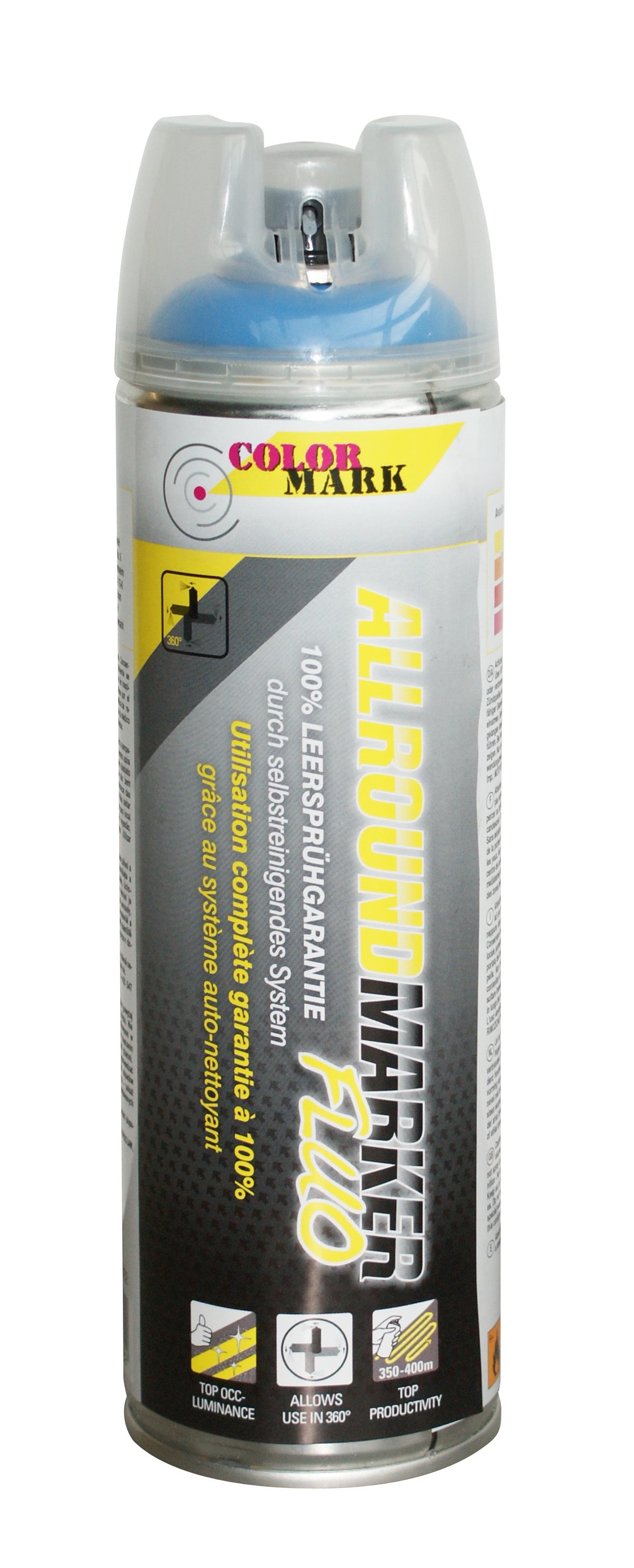 COLORMARK SPOTMARKER ALLROUND 360° FLUOR BLAUW 500 ML