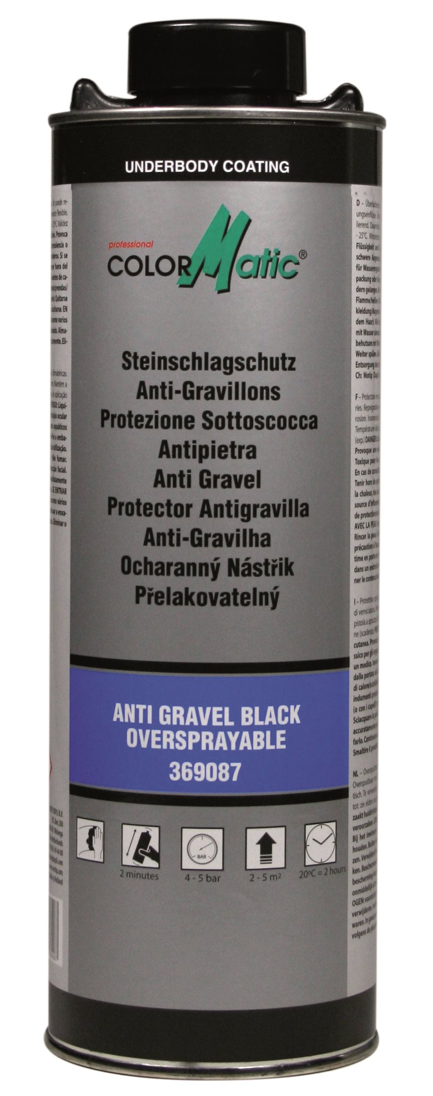 COLORMATIC ANTI GRAVEL SPUITPISTOOL ZWART