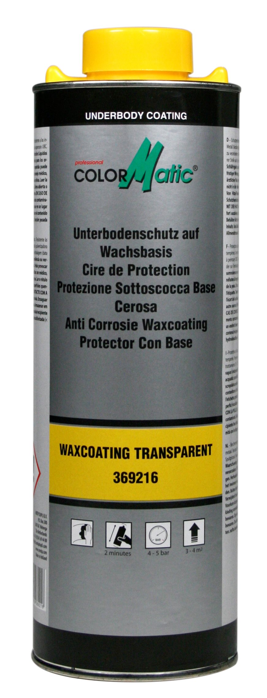 COLORMATIC ANTI CORROSIE WAX SPUITPISTOOL TRANSPARANT