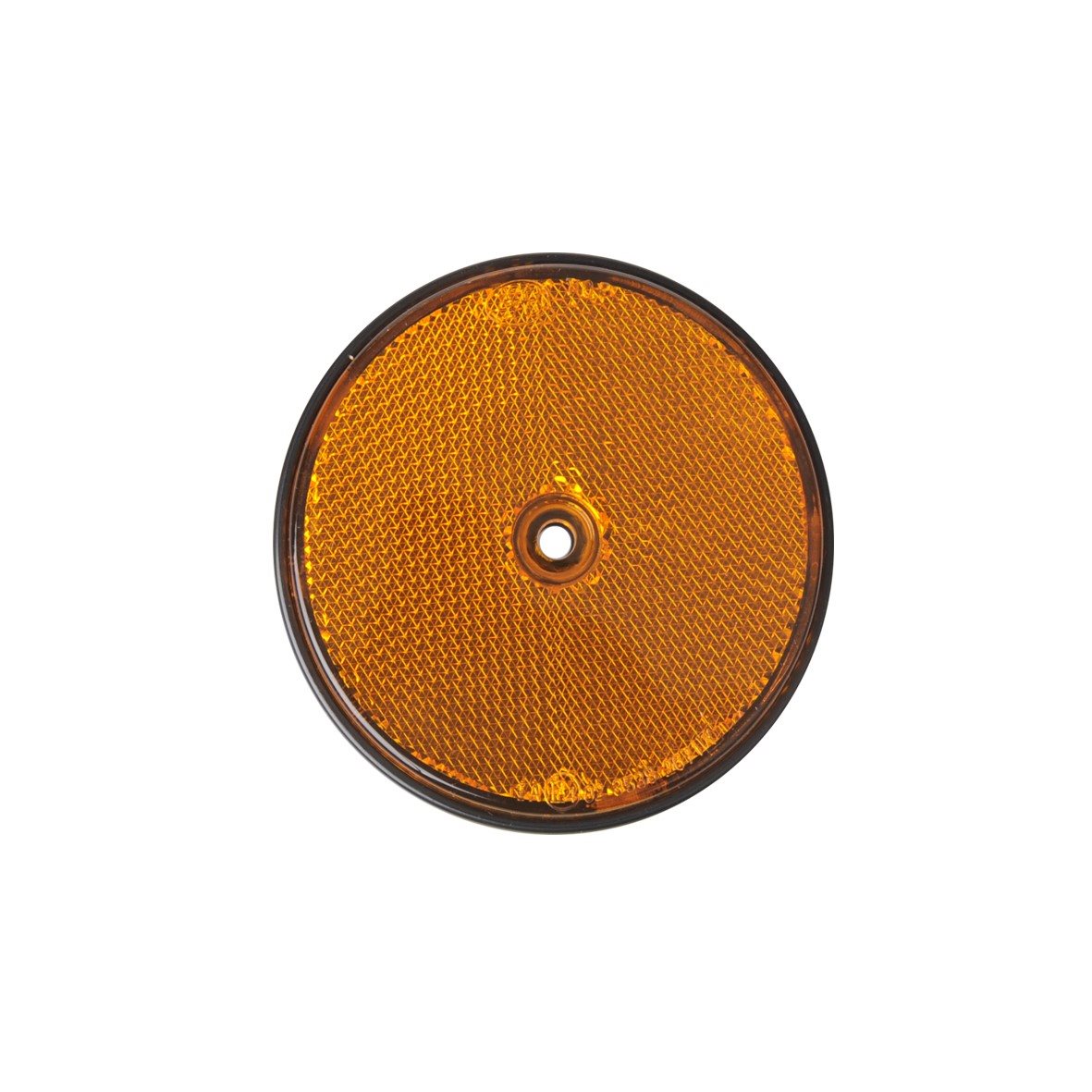 REFLECTOR ORANJE 80MM SCHROEFBEVESTIGING - BULK