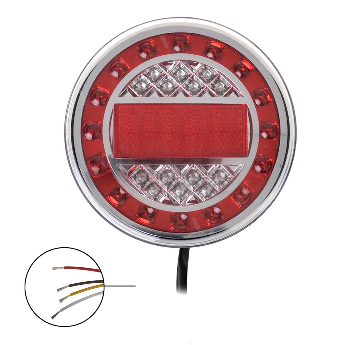 ACHTERLICHT 12/24V 4 FUNCTIES 125MM LED 3