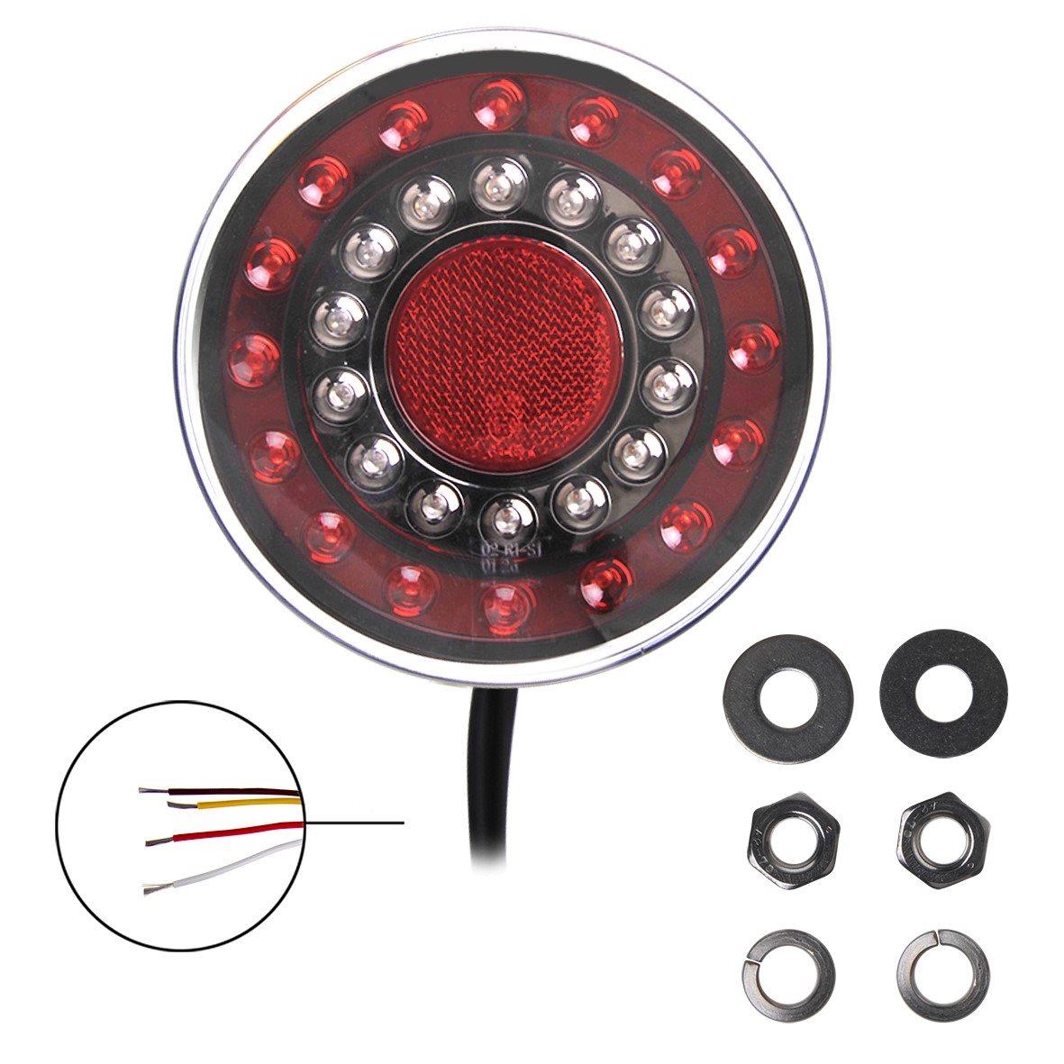 ACHTERLICHT 12/24V 4 FUNCTIES 125MM LED 3