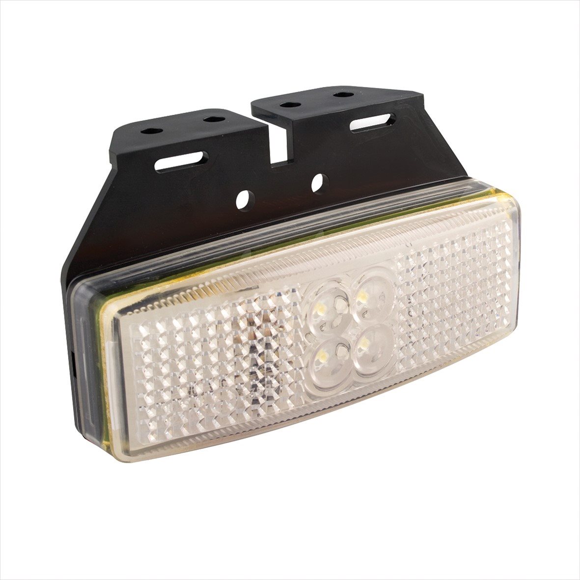 MARKERINGSLAMP 12/24V WIT 110X40MM LED MET HOUDER