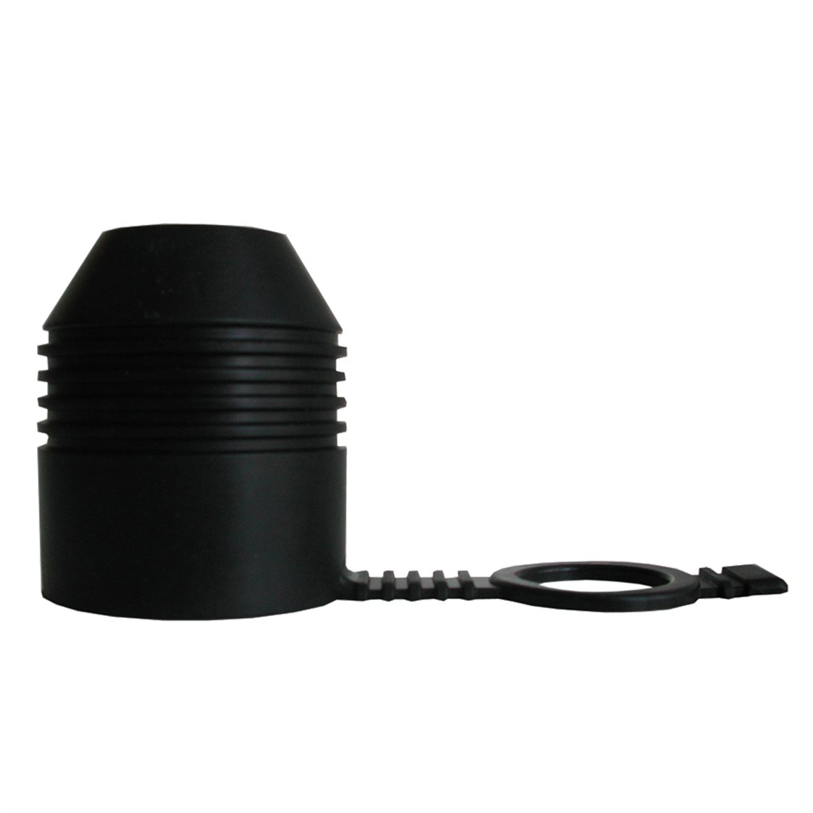 TREKHAAKDOP ZWART RUBBER + RING