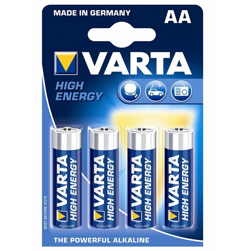 VARTA HIGH ENERGY BATTERY AA BL4