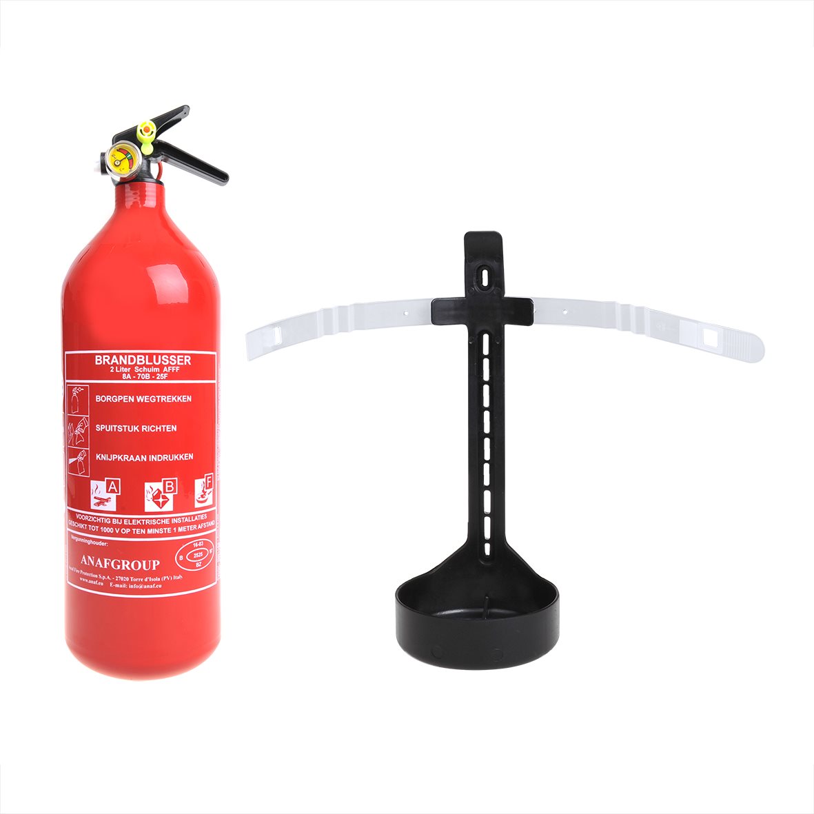 BRANDBLUSSER 2L AB F SCHUIM NL + MANOMETER 2