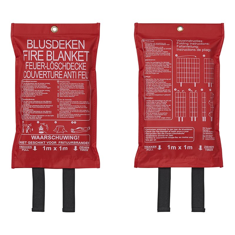 BLUSDEKEN 100X100CM IN NYLON HOES