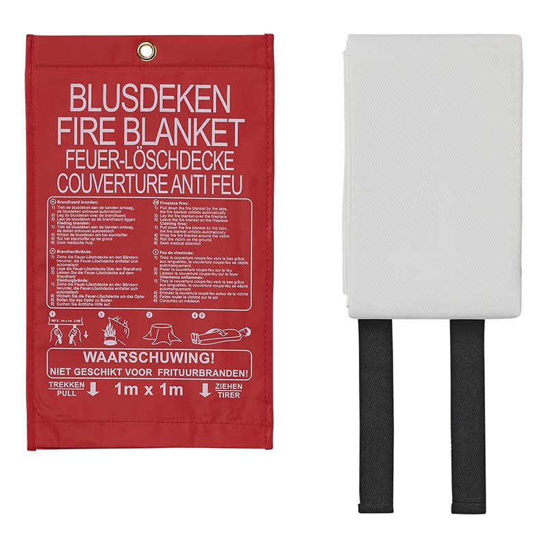 BLUSDEKEN 100X100CM IN NYLON HOES 2