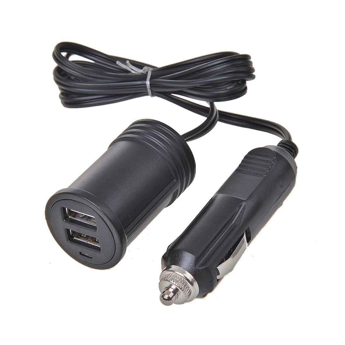 VERLENGKABEL 1M MET USB LADER 2-WEG 12V/24V