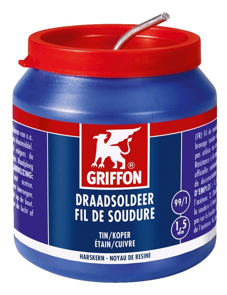 GRIFFON DRAADSOLDEER TIN/KOPER 99/1 HK 1,5MM POT 500G