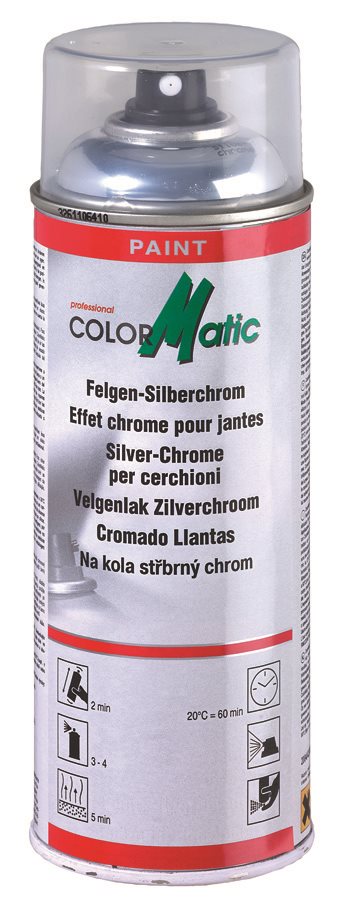 COLORMATIC WIELSPRAY ZILVERCHROOM, VEEGVAST