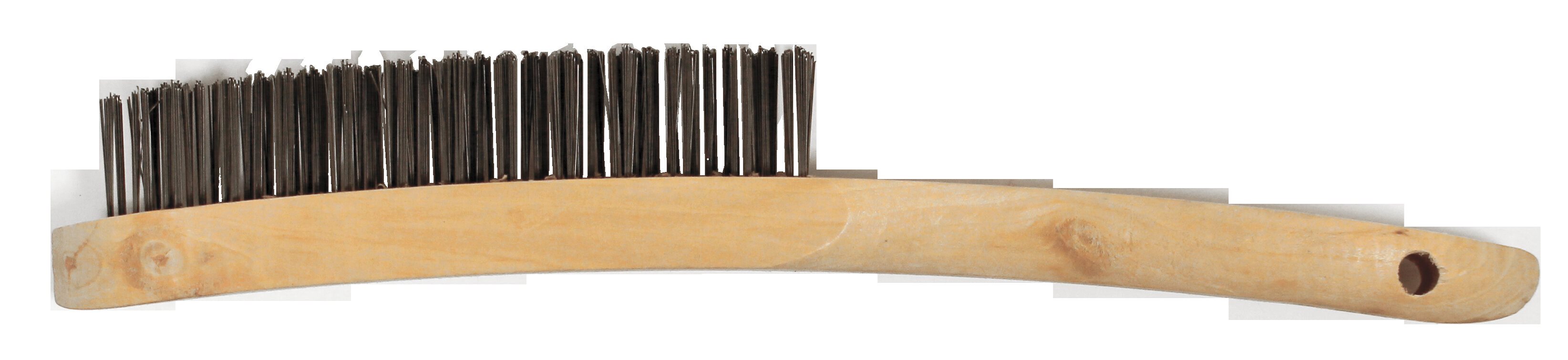ABRACS 2 RIJ BORSTEL MET HOUTEN HANDGREEP
