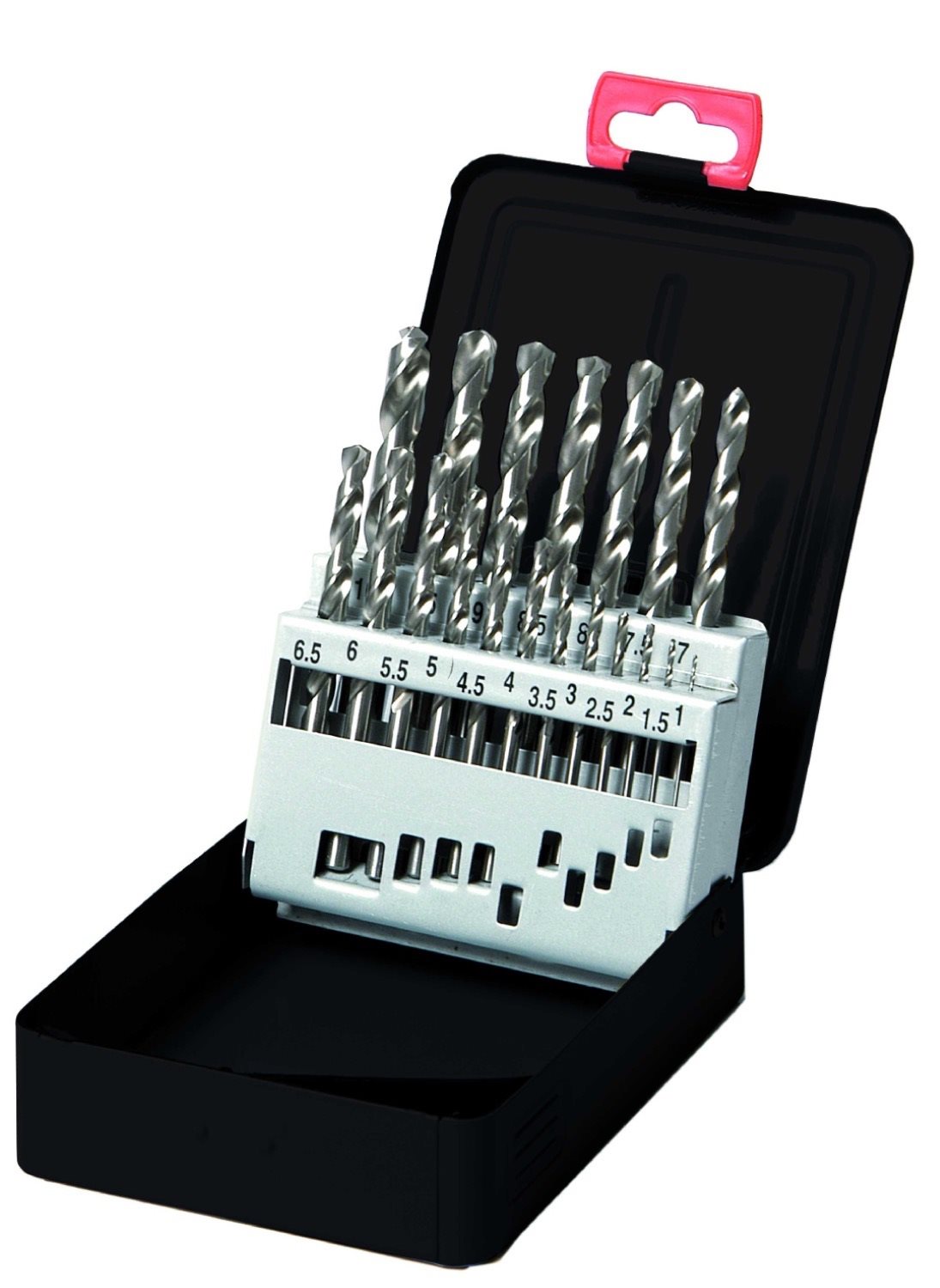 SPIRAALBOOR SET HSS-S GESLEPEN 19-DELIG