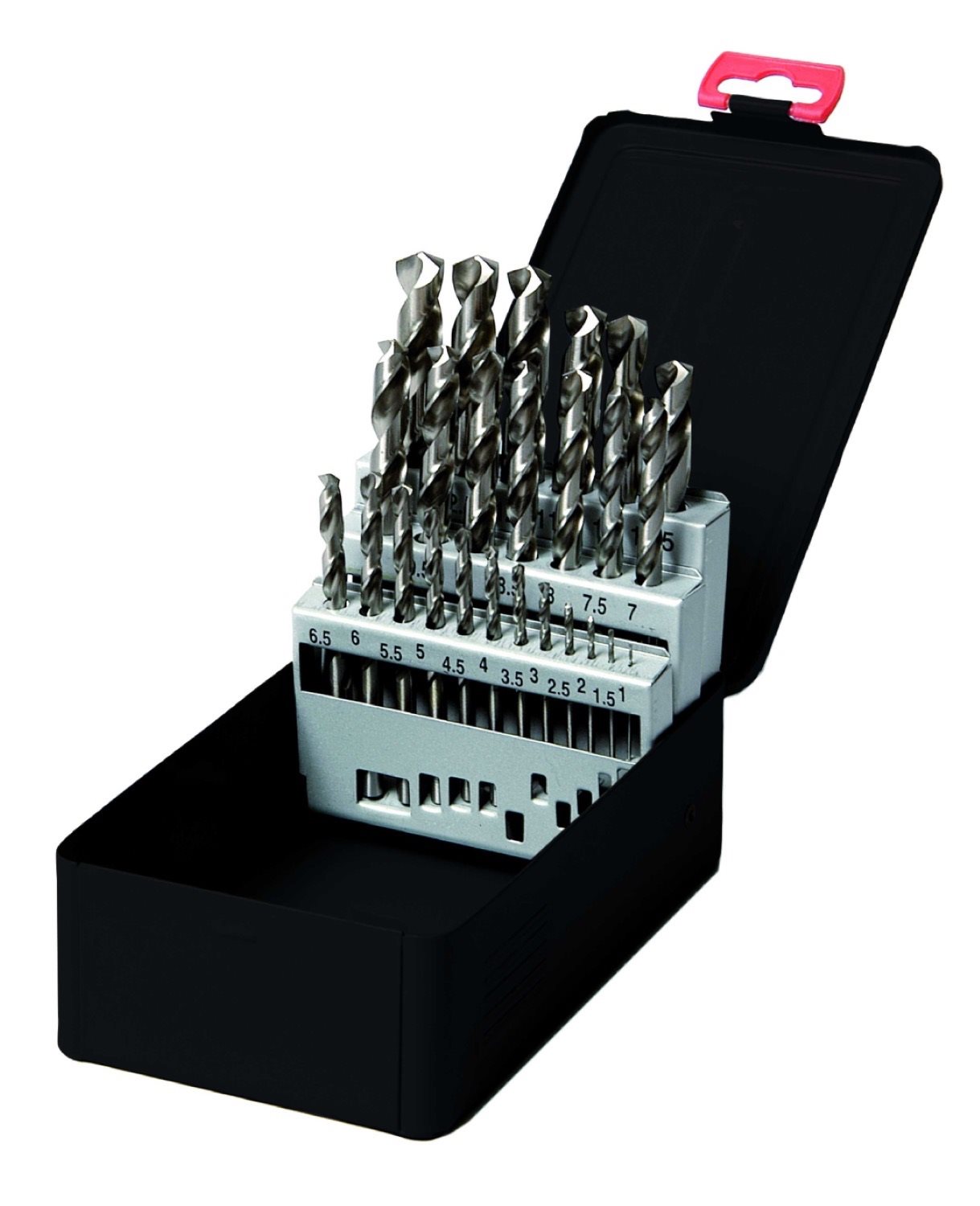 SPIRAALBOOR SET HSS-S GESLEPEN 25-DELIG