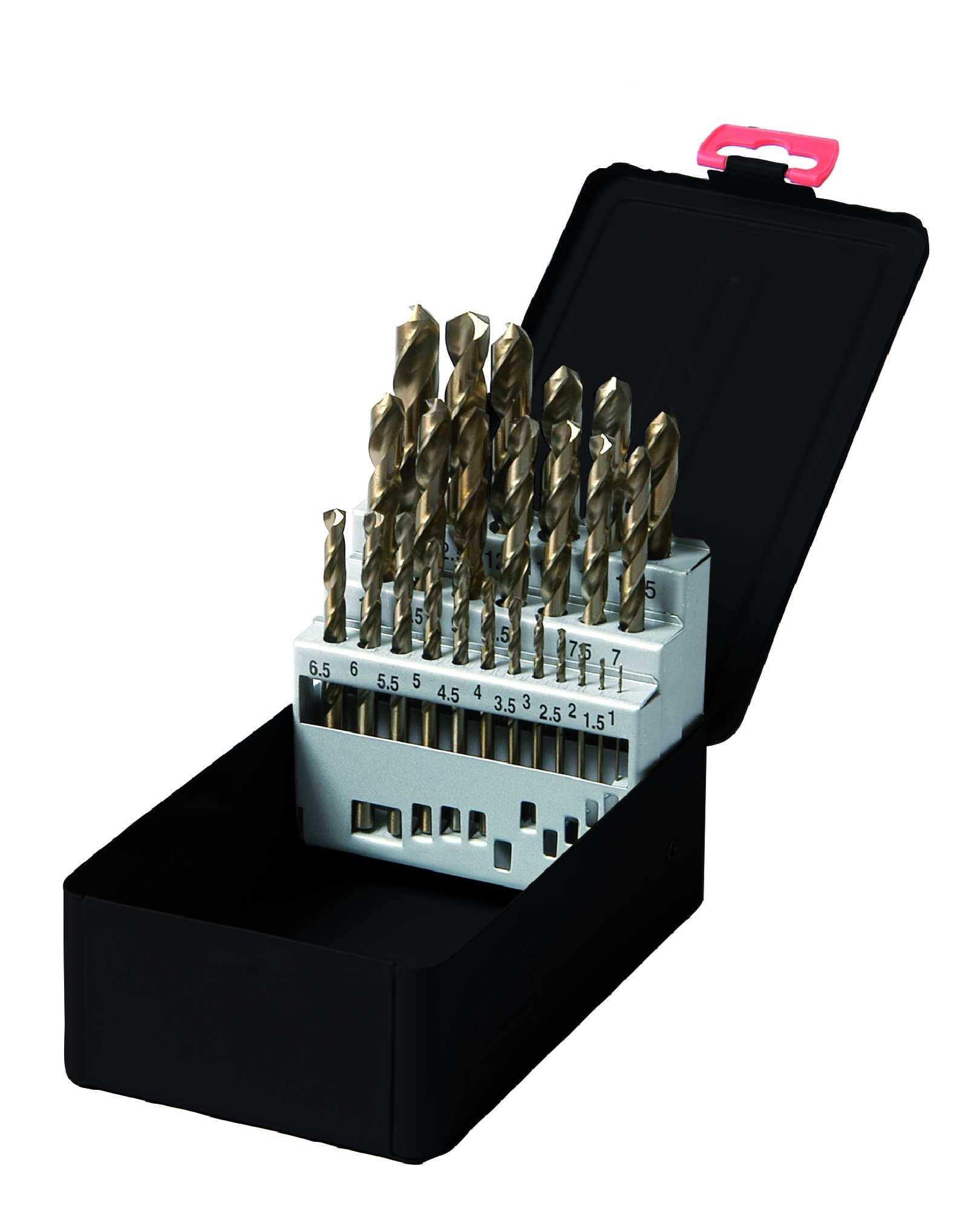 SPIRAALBOOR SET HSS-E COBALT 25-DELIG