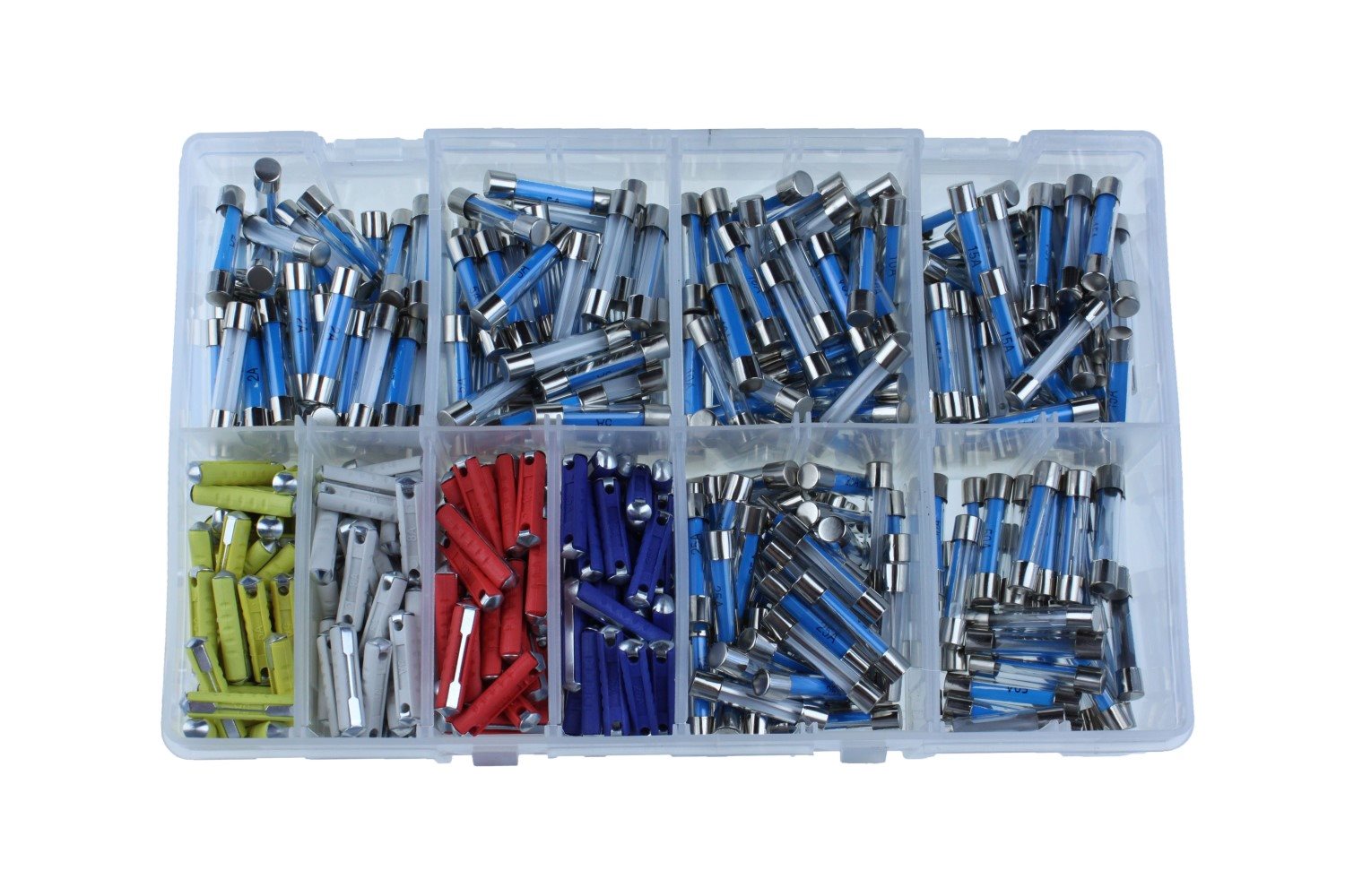 ASSORTIMENT GLAS + KERAMISCHE ZEKERINGEN 480-DELIG