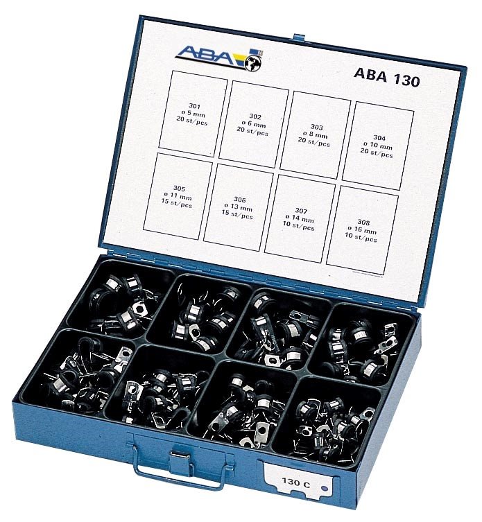 ASSORTIMENT ABA 130C LEIDINGKLEMMEN 130-DELIG