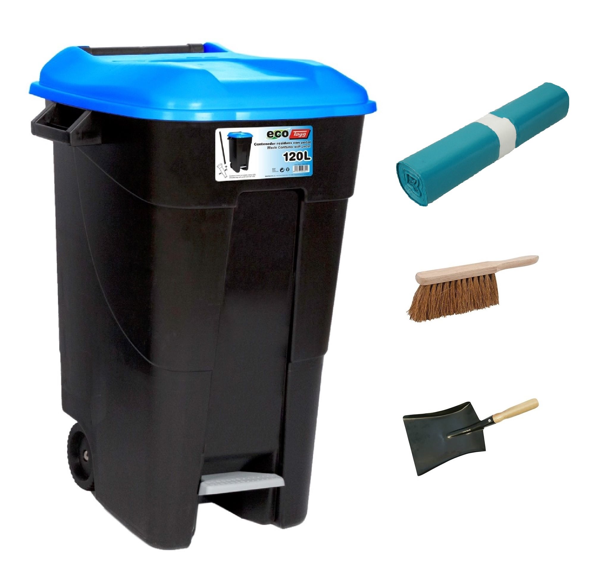 BUNDELACTIE CONTAINER / VEGER+BLIK INCL. VUILNISZAKKEN (13-DELIG)