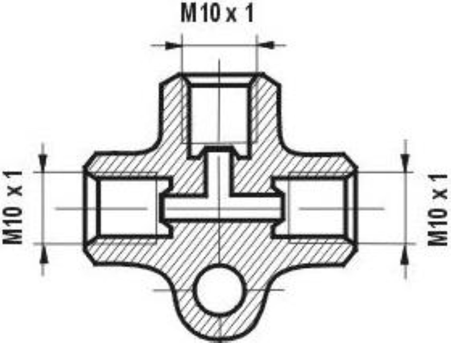 T-VERBINDER M10X1 2