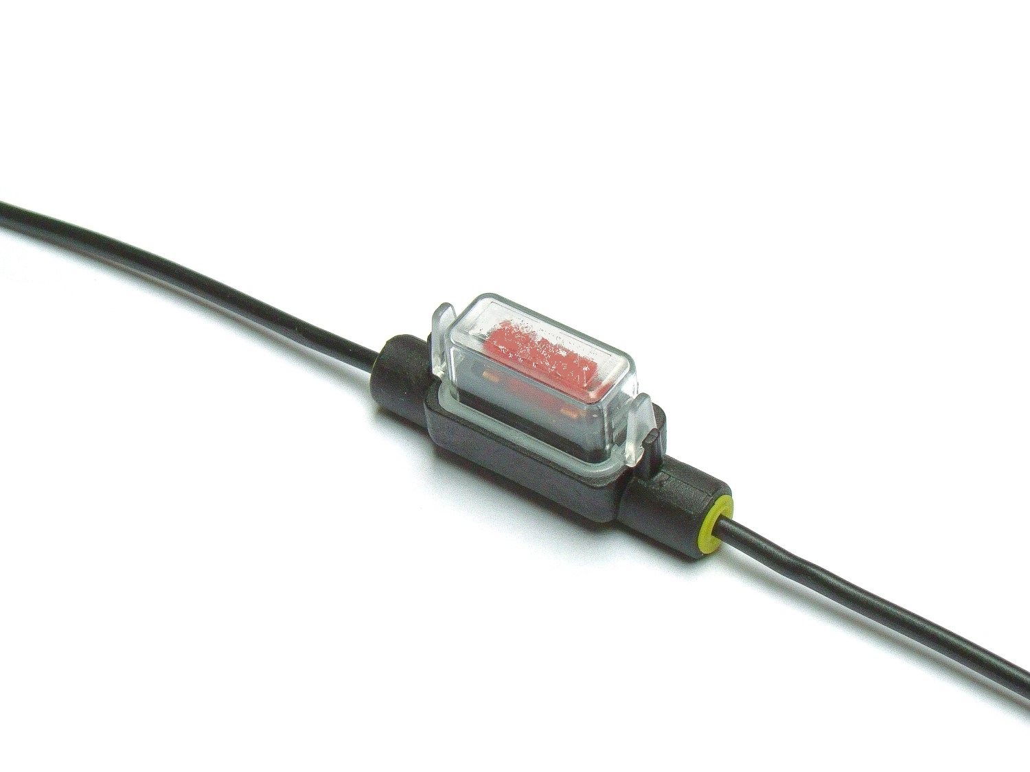 ZEKERINGHOUDER MINI LOW PROFILE 1,5MM² ZWARTE KABEL 3