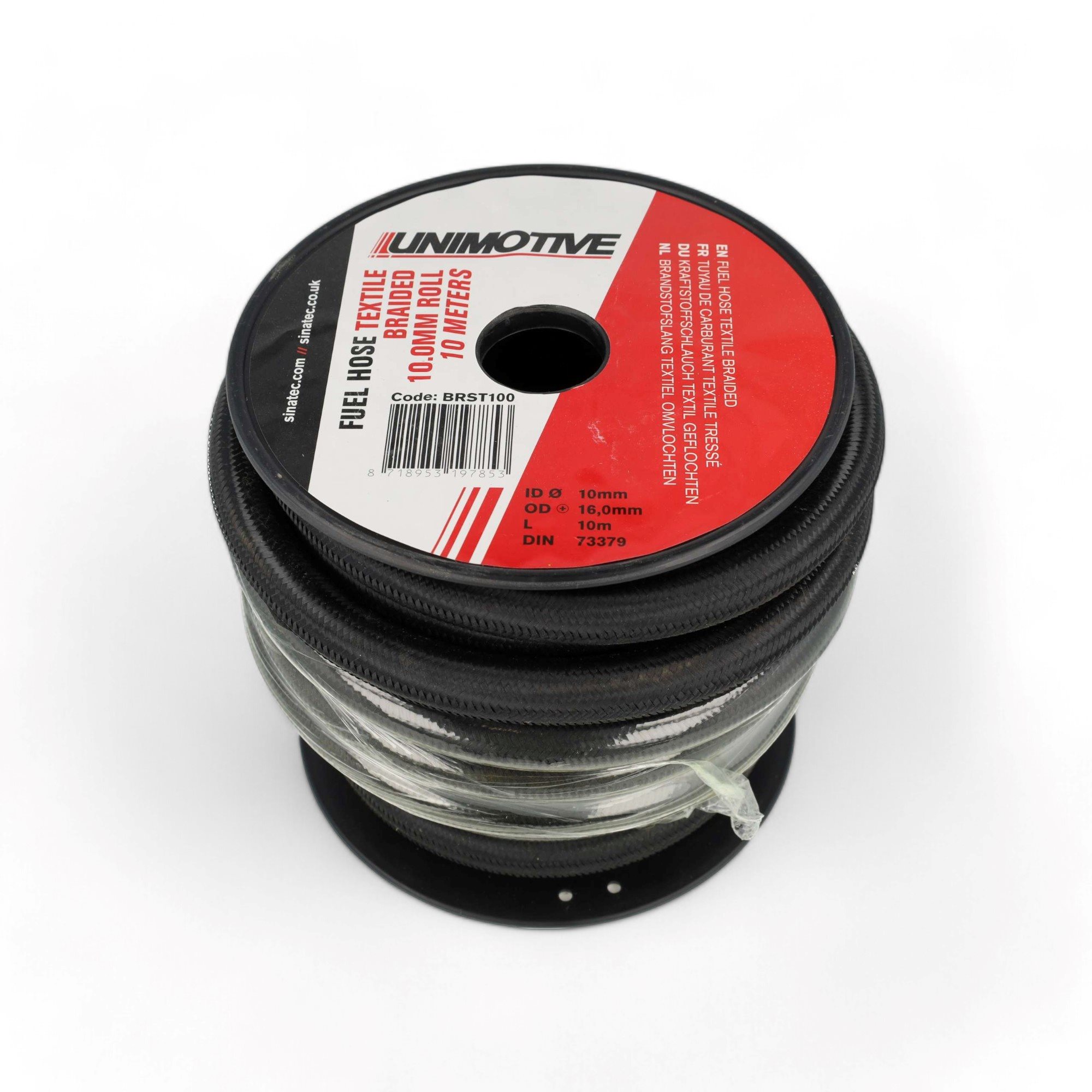 BRANDSTOFSLANG TEXTIEL OMVLOCHTEN 10,0MM ROL 10M (1M)