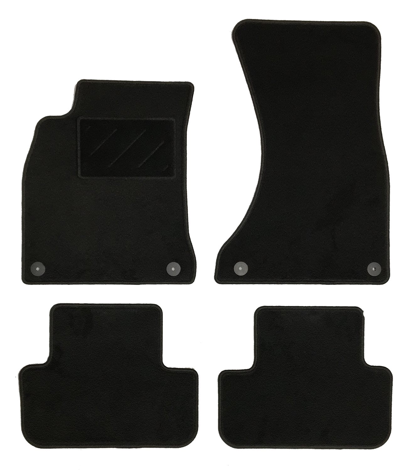 MATTENSET NAALDVILT (ZWART) AUDI A4 2007 -> 3