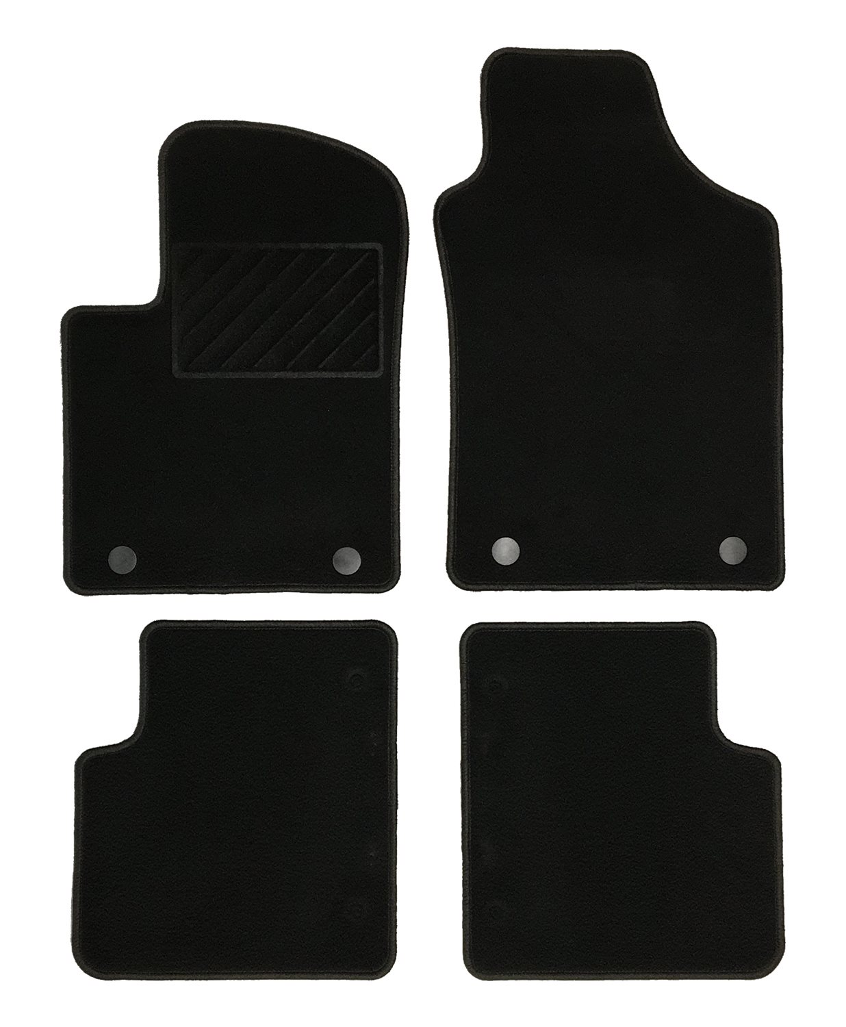MATTENSET NAALDVILT (ZWART) FIAT 500 + 500C TWINAIR 2013 -> 3