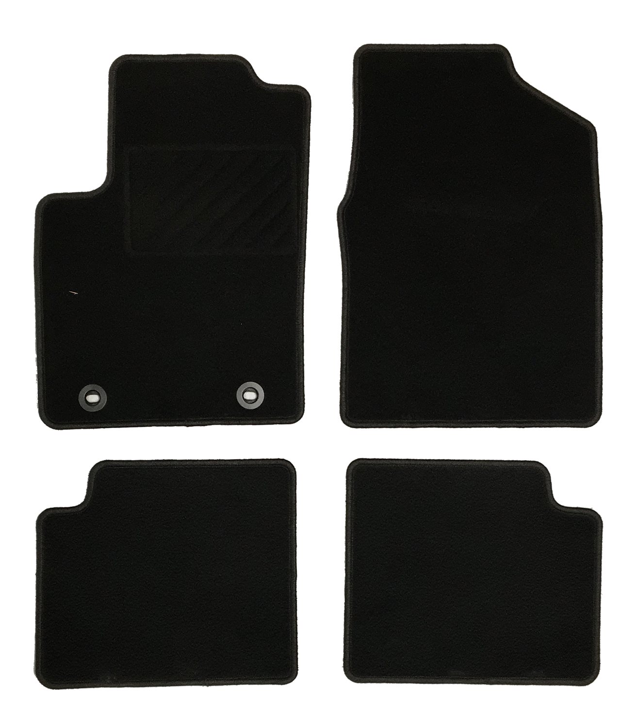 MATTENSET NAALDVILT (ZWART) FORD KA II 2008 -> 3