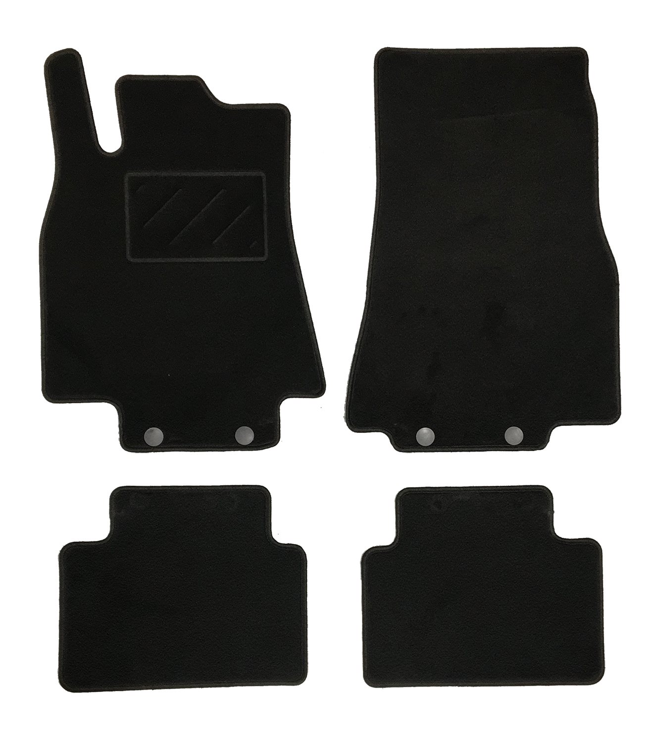 MATTENSET NAALDVILT (ZWART) MERCEDES W169 A-KLASSE 2004 - 2012 3