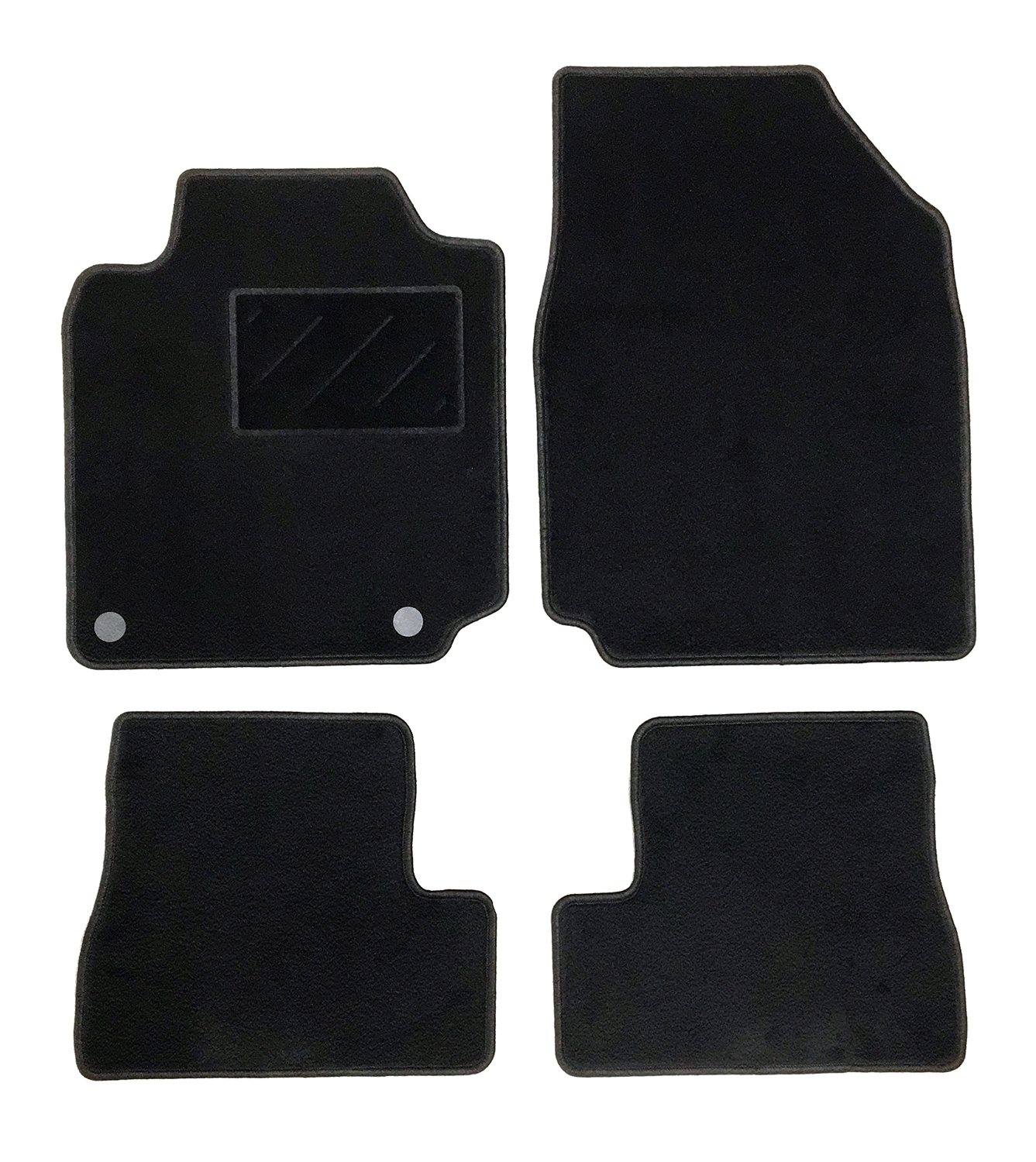 MATTENSET NAALDVILT (ZWART) NISSAN MICRA K 12 5 DEURS 2003 -> 3