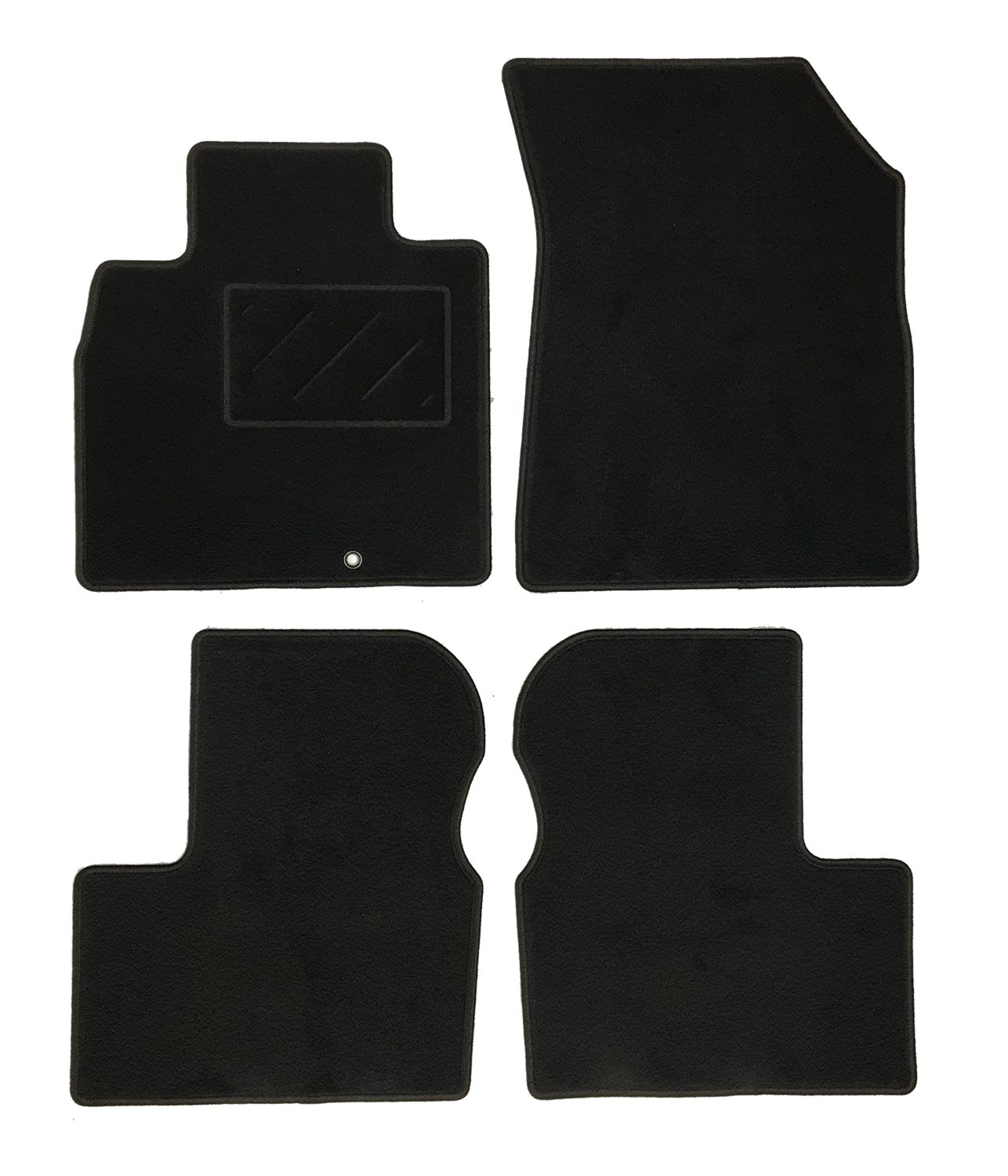 MATTENSET NAALDVILT (ZWART) NISSAN MICRA K13 2010 - 2017 3