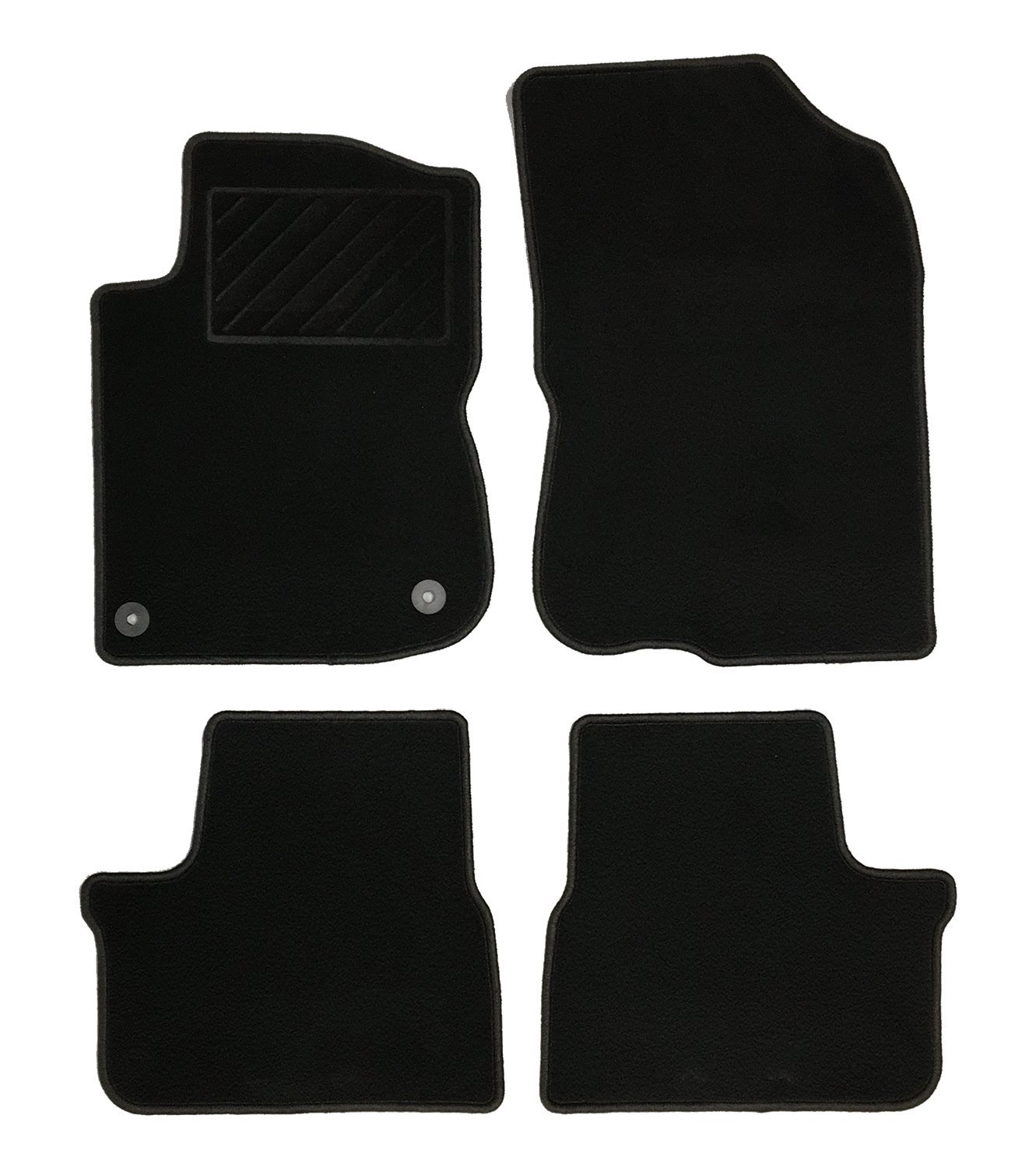 MATTENSET NAALDVILT (ZWART) PEUGEOT 208 2012 - 2019 3
