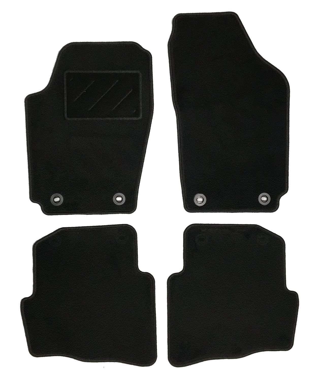 MATTENSET NAALDVILT (ZWART) VW FOX 2005 -> 3