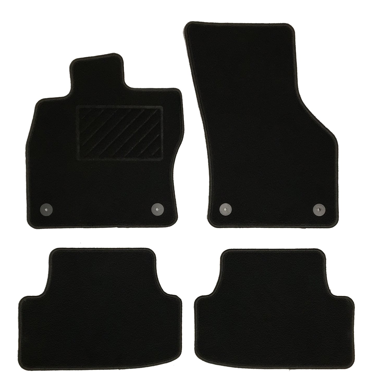 MATTENSET NAALDVILT (ZWART) VW GOLF 7 2012 -> 3