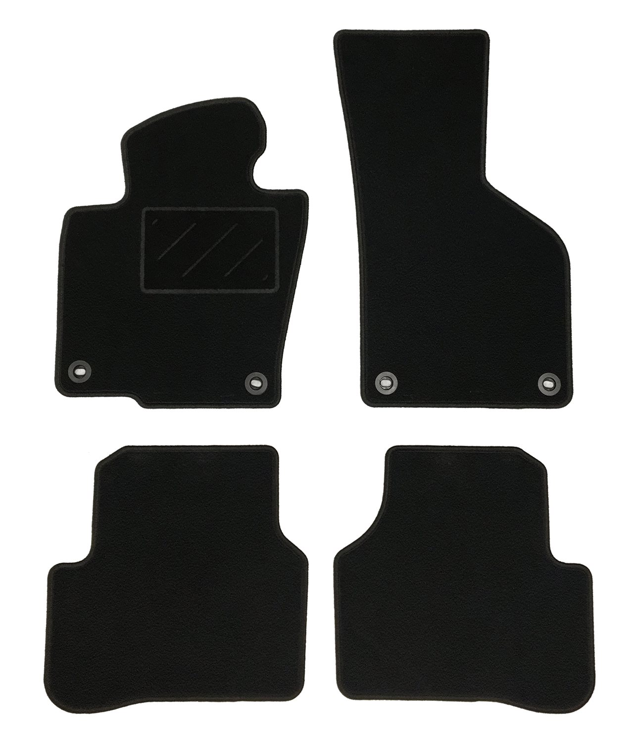 MATTENSET NAALDVILT (ZWART) VW PASSAT 2005 -> 3